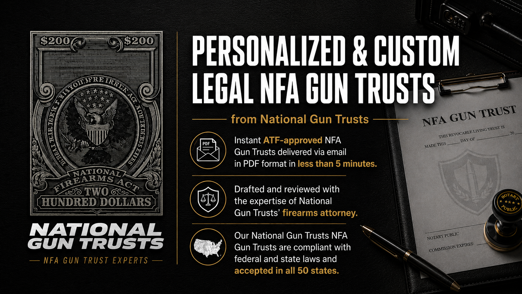 Personalized & Custom Legal NFA Gun Trusts from National Gun Trusts